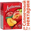 Нектар «Любимый» яблоко персик нектарин, 200 мл