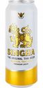 Пиво Singha светлое фильтрованное пастеризованное 5 % алк., Таиланд, 0,49 л