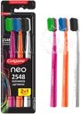Зубная щетка COLGATE Neo 2548 кончиков щетинок, средней жесткости, 2+1, 3шт