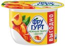 Творожок Фругурт персик карамель с йогуртом и фруктовым наполнителем 4,5% 110 г