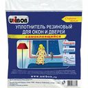 Уплотнитель для окон и дверей самоклеящийся резиновый Unibob цвет: белый, 6 м