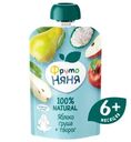 Пюре ФрутоНяня яблоко-груша-творог с 6 месяцев, 90г
