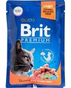Влажный корм для стерилизованных кошек Brit Premium Лосось в соусе, 85 г