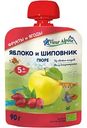 Пюре детское Fleur Alpine Яблоко и шиповник, с 5 месяцев, 90 г