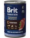 Влажный корм для щенков всех пород Brit Premium By Nature Телятина, 410 г