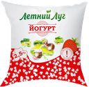 ЛЕТНИЙ ЛУГ Йогурт с аромат клубники2,5% 0,475л фл/п(А7 Агро)