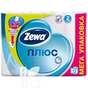 Туалетная бумага ZEWA ПЛЮС Белая 2 слоя 12 рулонов