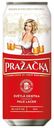 Пиво Prazecka светлое фильтрованное пастеризованное 4% 0,5 л