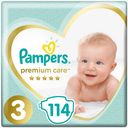 Подгузники Pampers Premium Care, 6-10 кг, 3 размер, 114 шт