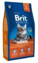 Сухой корм для кошек живущих дома Brit Premium курица печень, 800 г