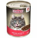 Влажный корм Зоогурман Big Cat с мясом для кошек 350 г