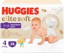 Подгузники-трусики детские HUGGIES Elite Soft 4 9–14кг, 38шт