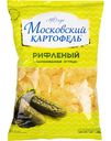 Чипсы рифленые Московский картофель Маринованные огурцы, 130 г