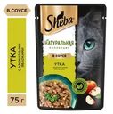 Корм влажный Sheba для кошек утка с яблоками, 75г