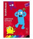 Бумага А4 цветная односторонняя ErichKrause Jolly Friends, 10×10листов