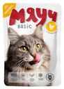Влажный корм для взрослых кошек "Мяуч" Basic Курица в соусе, 85 г
