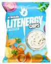 Чипсы Lit Energy рифленые 120г со вкусом сметаны и зелени