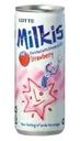 Газированный напиток "Milkis", ЛОТТЕ, клубника, 250 мл