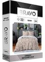 Комплект постельного белья евро Bravo Бейлис поплин цвет: серо-бежевый/серый/белый, 4 предмета