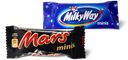 Скидка на конфеты минис Snickers, Bounty, Twix, Mars, Milky Way, 100 г