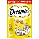 Лакомство для кошек Подушечки Dreamies с сыром, 140 г