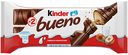 Вафли в молочном шоколаде Kinder bueno с молочно-ореховой начинкой, 43 г