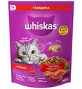 Сухой корм Whiskas для кошек Вкусные подушечки с нежным паштетом с говядиной, 800г