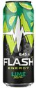 Напиток Flash Energy со вкусом мятного лайма безалкогольный тонизирующий 450мл