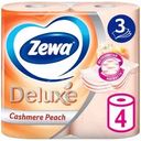 Туалетная бумага Zewa Deluxe Персик 3 слоя 4 рулона