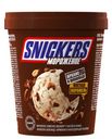Мороженое Snickers сливочное с пастой из арахиса, арахисом в шоколаде, карамелью 8.5%, 288г