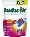 Капсулы для стирки цветного белья 2 в 1 Ludwik, 10 шт.