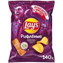 Чипсы картофельные Lay's рифлёные со вкусом лосось в сливочном соусе, 140г