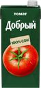 Сок ДОБРЫЙ Томат с солью и мякотью восстановленный гомогенизированный, 2л
