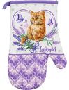 Прихватка-рукавица Котенок с хлопковым верхом, 17×27см