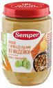 Пюре Semper овощи с фрикадельки из индейки с 9 мес., 190 г