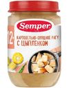 Пюре Semper Картофельно-овощное рагу с цыпленком с 12 месяцев, 190г