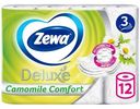 Туалетная бумага Zewa Deluxe Camomile Comfort 3 слоя, 12шт