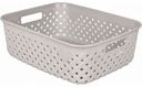 Корзина для хранения Plast Team Rattan с ручками 3 литров, 26,8×19,5×9,0 см