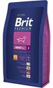 Корм для взрослых собак мелких пород 1-10 кг Brit Premium Курица и 5 трав, 3 кг