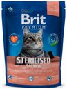 Сухой корм для кастрированных котов и стерилизованных кошек Brit Premium лосось, 800 г