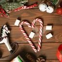 Трость карамельная "С Новым годом!", со вкусом клубники, 40 г