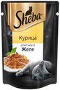 Корм для кошек Sheba курица в желе, 85 г