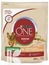 Корм PURINA ONE МИНИ сухой для щенков с курицей и рисом 600г