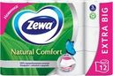 Туалетная бумага ZEWA Natural Comfort 3-слоя белая, 12шт
