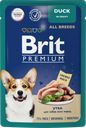 Корм консервированный для взрослых собак BRIT Premium Утка в соусе, 85г