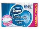 Туалетная бумага «Белая» Zewa Deluxe, 3 слоя, 12 рулонов