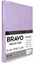 Простыня 1.5-спальная Bravo поплин цвет: сиреневый, 150×215 см