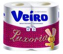 Туалетная бумага трехслойная Veiro LUXORIA, 3-слойная, 4 рулона