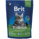 Корм для стерилизованных кошек Brit Premium с курицей и печенью, 800 г
