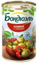 Оливки Мансанилья со сладким перцем Bonduelle 314мл
